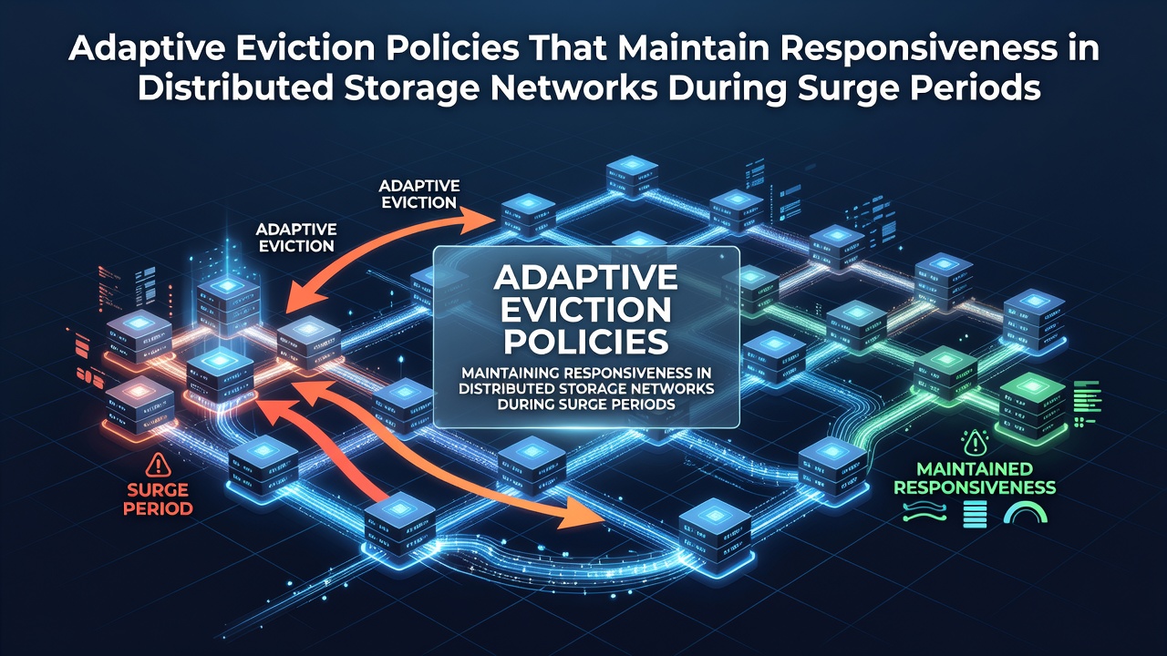 Adaptive Eviction Policies That Maintain Responsiveness in Distributed Storage Networks During Surge Periods