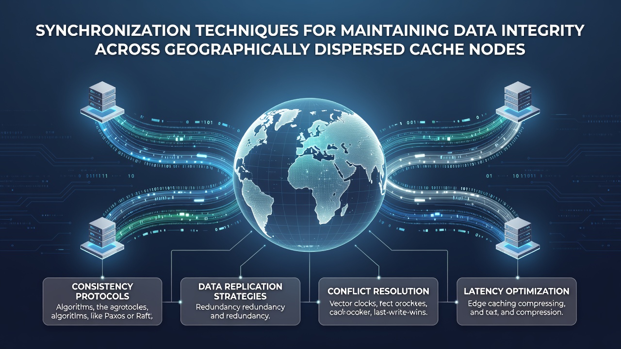 Synchronization Techniques for Maintaining Data Integrity Across Geographically Dispersed Cache Nodes