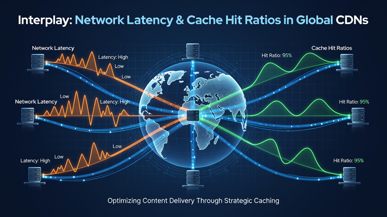 The Interplay Between Network Latency and Cache Hit Ratios in Global Content Networks